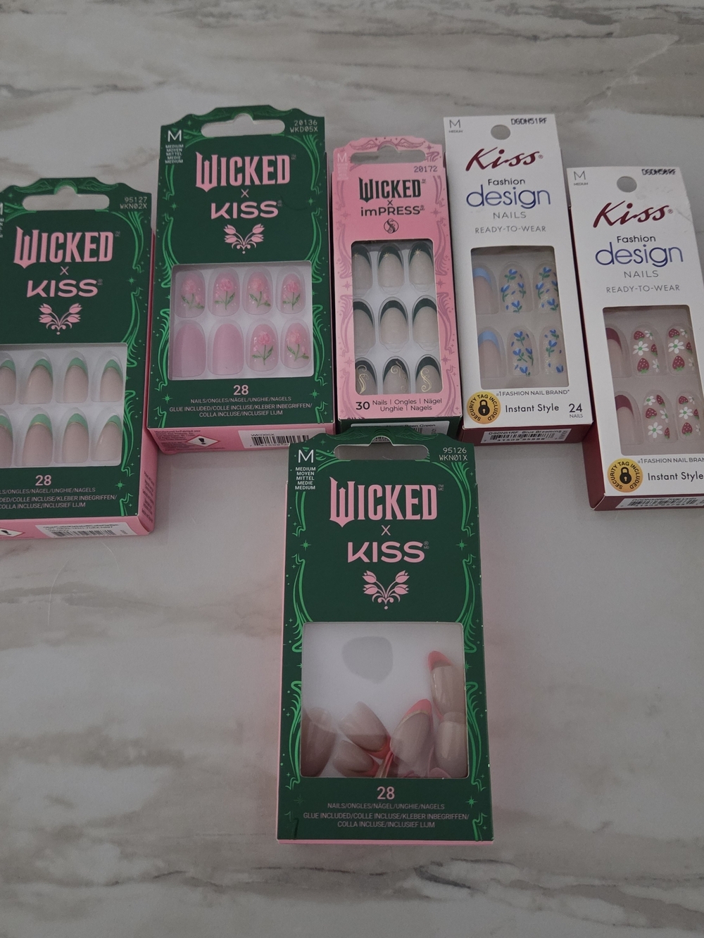 Wicked x Kiss Pink Press-On Nail Set